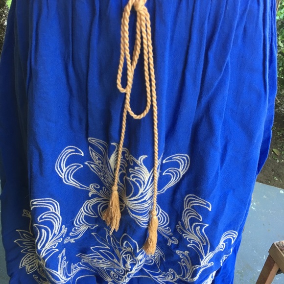 Strapless High-low Sherbet & Lapis Anthropologie - Picture 4 of 8